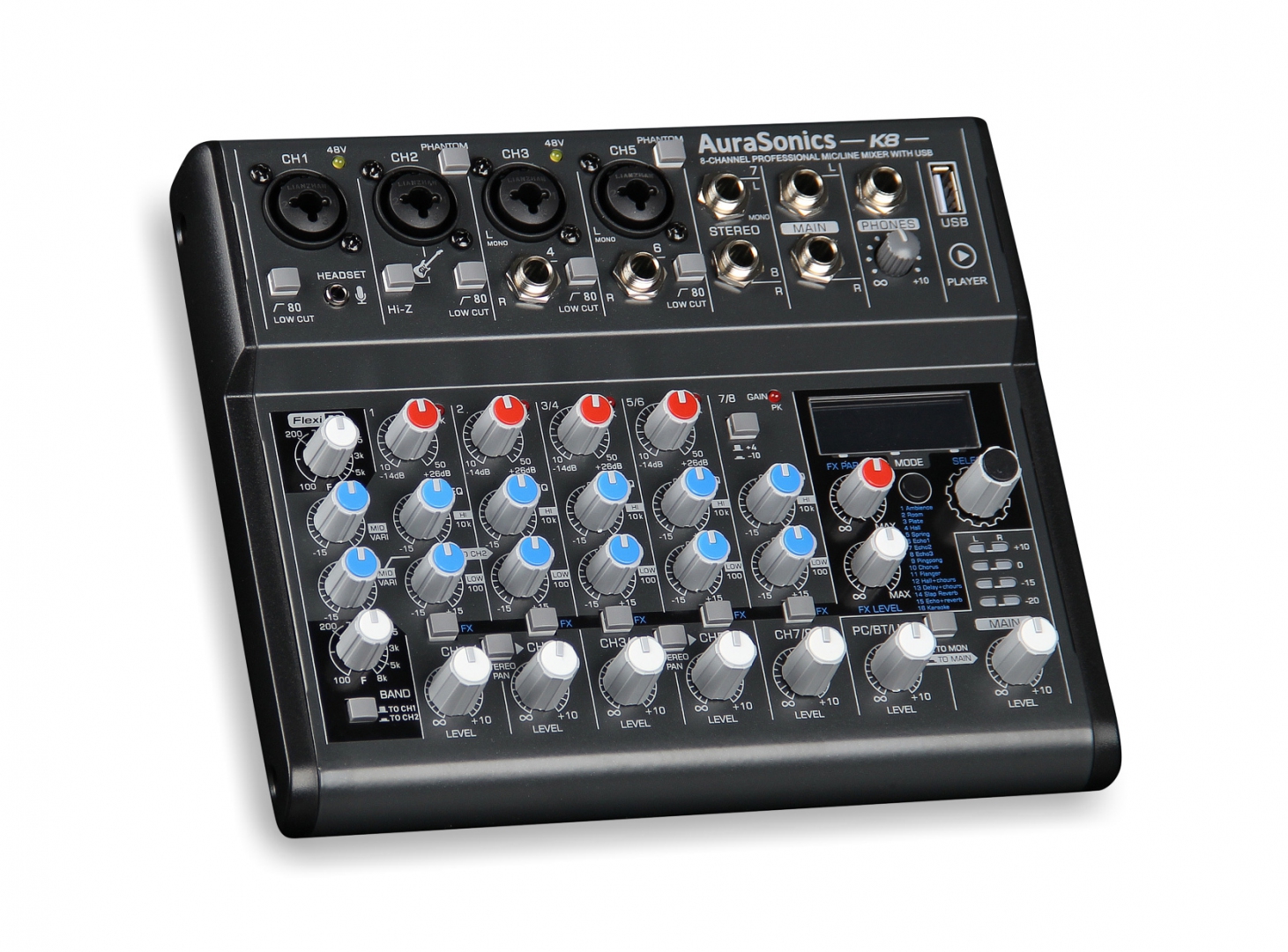AuraSonics K8 компактный микшерный пульт в Коломне