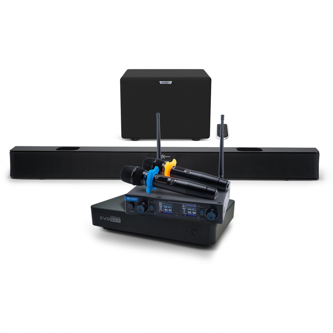 Hi-End караоке-система EVOBOX Premium + EvoSoundBar (саундбар с караоке) в Коломне