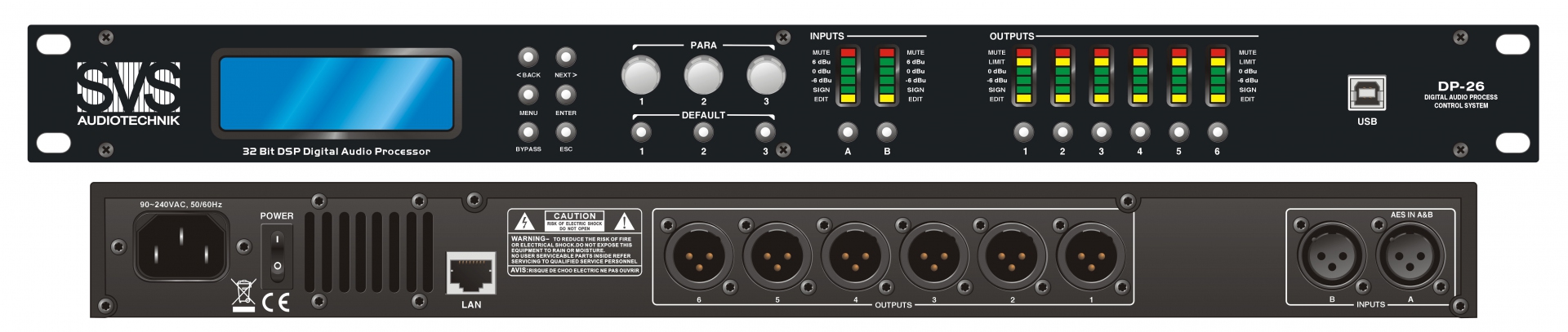 SVS Audiotechnik DP-26 Цифровой процессор: 2 входа 6 выходов в Коломне