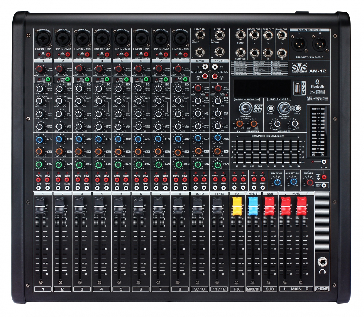 SVS Audiotechnik mixers AM-12 Микшерный пульт аналоговый, 12-канальный в Коломне