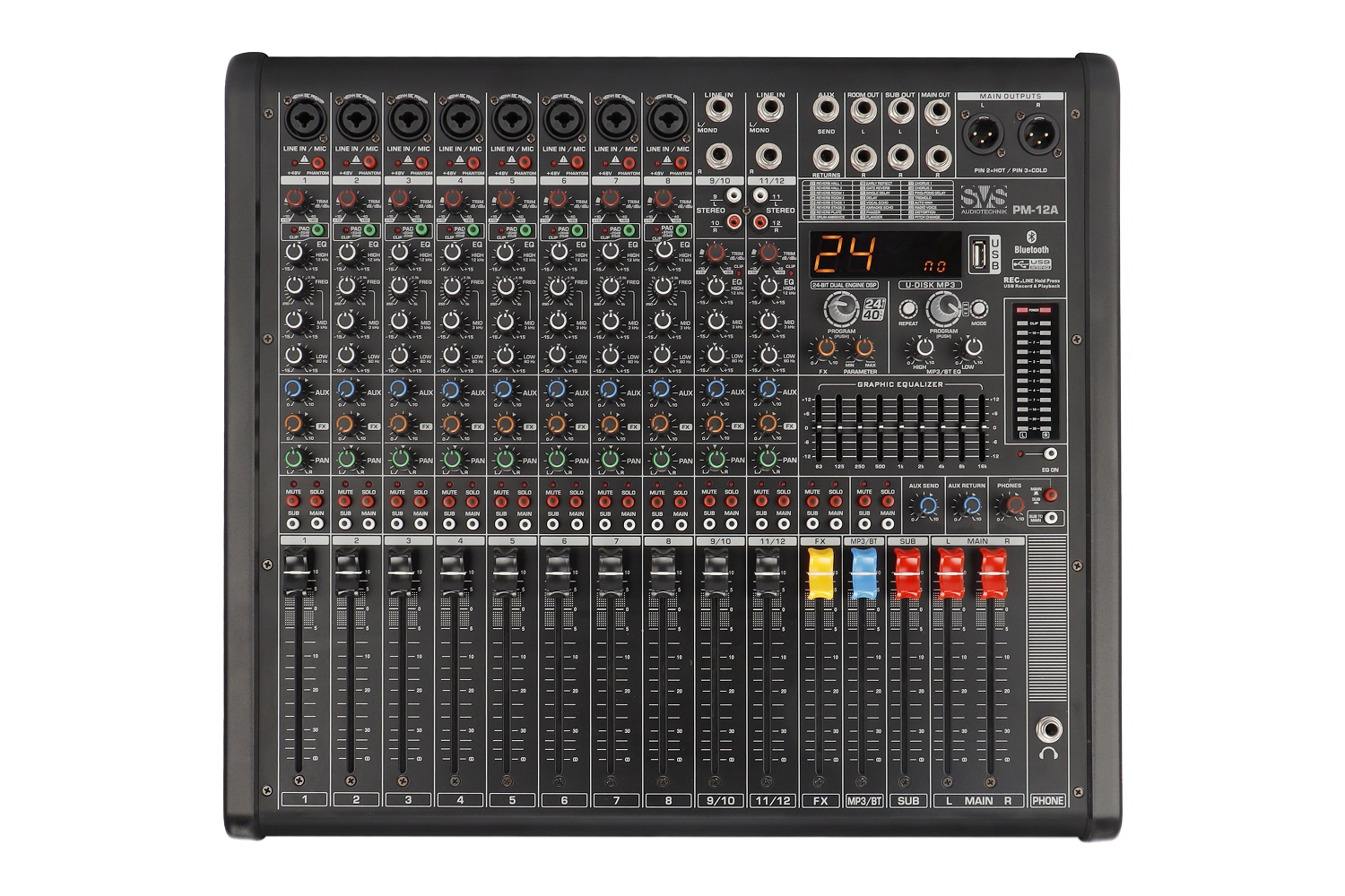 SVS Audiotechnik mixers PM-12A Активный аналоговый микшерный пульт, 12-канальный в Коломне